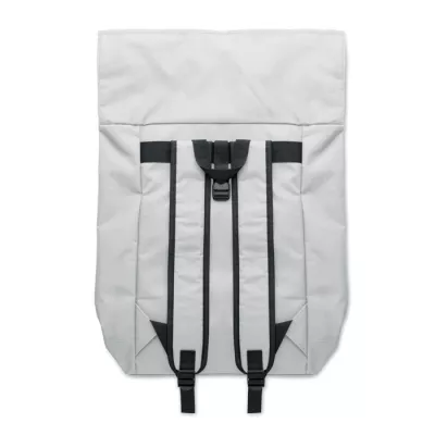Plecak rolltop na laptop 15" z poliestru 600D IREA - Bialy (MO2170-06)