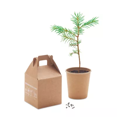 Zestaw do uprawy sosny z doniczką i torfem GROWTREE™ - Bezowy (MO6228-13)