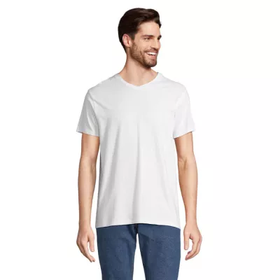 Koszulka unisex z dekoltem w serek Sol's REGENT V - Bialy (S04765-WH)