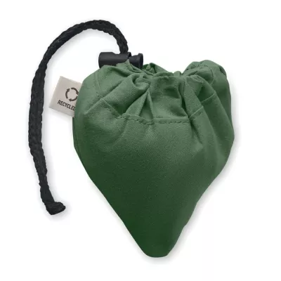 Torba składana z recyklingu 140 g/m² CARRIE COLOUR - Ciemnozielony (MO2487-60)