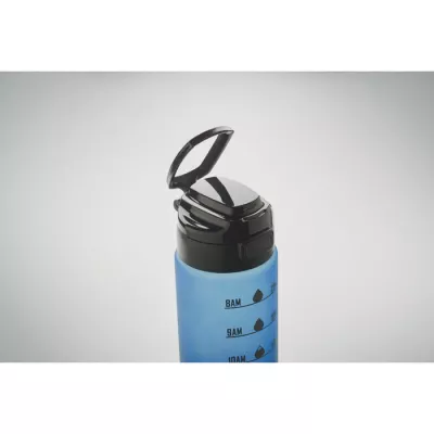 Butelka sportowa z RPET 1000 ml LEVEL - Niebieski (MO2409-04)