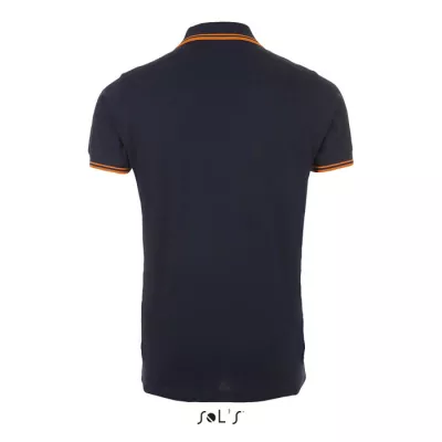 Koszulka polo męska bawełniana 200 g/m² Sol's PASADENA - French Navy/Neon Orange (S00577-FO)