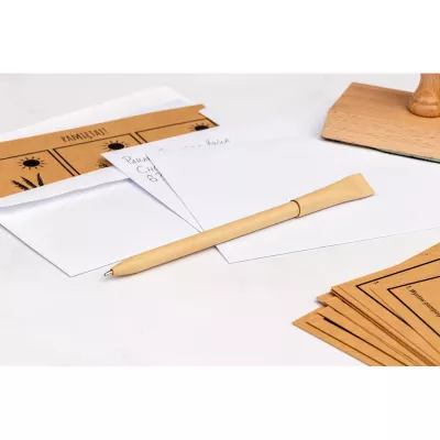 Długopis tekturowy z recyklingu DIEGO - czarny (1086603)