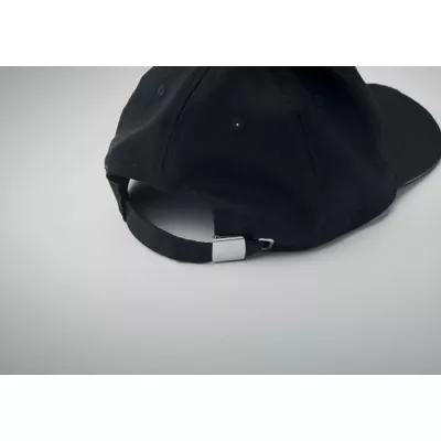 Czapka z daszkiem z podświetleniem LED 220 g/m² LUZCAP - Czarny (MO2439-03)