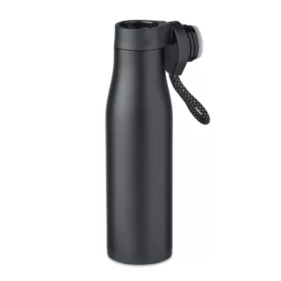 Butelka termiczna z magnetyczną pokrywką 600 ml URSUS - Czarny (MO6376-03)