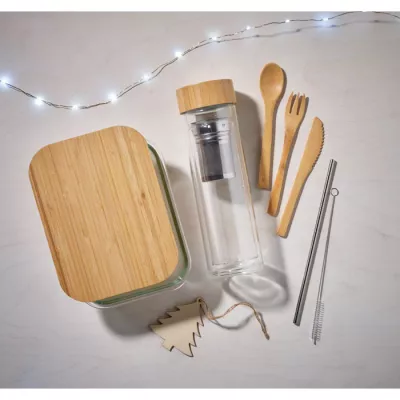 Lunchbox szklany 800 ml TUNDRA LUNCHBOX - Przezroczysty (MO9962-22)
