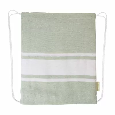 Tortuga ręcznik plażowy z recyklingowanej bawełny i torba ze ściągaczem - zielony (AP800605-07)