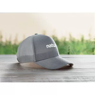 Czapka z daszkiem z konopi 370 g/m² NAIMA CAP - Szary (MO6176-07)
