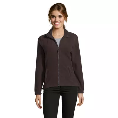 Polar damski rozpinany 300 g/m² Sol's NORTH WOMEN - Dark Chocolate (S54500-DC)