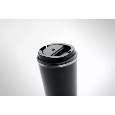 Kubek termiczny ze stali 350 ml BRACE - Czarny (MO6276-03)