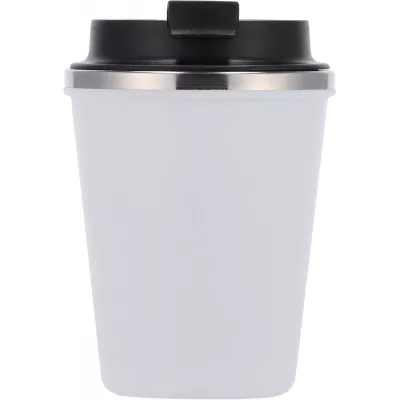 Kubek termiczny 350 ml z powłoką z recyklingu METODY - biały (8496206)