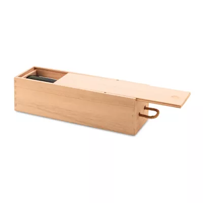 Skrzynka na wino z drewna paulowni VINBOX - Drewna (MO9413-40)