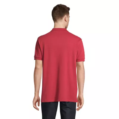 Koszulka polo męska z czesanej bawełny Sol's PACIFIC - Folk Red Twin (S04439-FR)