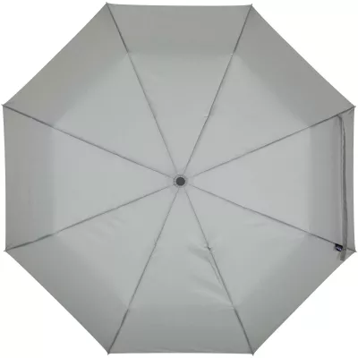 Składany parasol SMART 21 cali, wykonany z tworzywa sztucznego RPET - Jasnoszary (13016280)