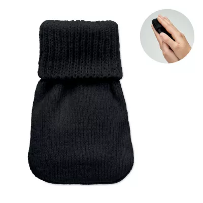 Ogrzewacz do rąk w dzianinowym pokrowcu WARMMUFF - Czarny (MO2667-03)