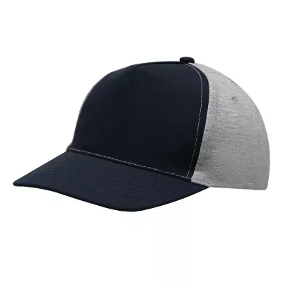 5 segmentowa czapka baseballowa - ciemnoniebieski, szary (56-0701602)