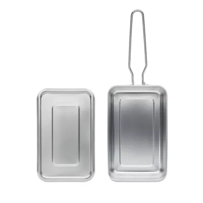 Lunchbox ze stali nierdzewnej 750 ml TAMELUNCH - Srebrny (MO2224-14)