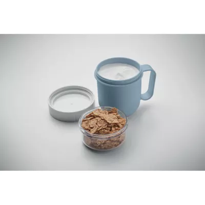 Kubek śniadaniowy z pojemnikiem 450 ml CUP ON GO - Petrol (MO2679-20)