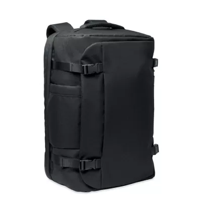 Plecak podróżny na laptop 17" RPET 600D NAMUR - Czarny (MO2738-03)