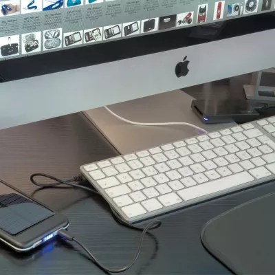 Power bank 4000 mAh solarny LEONARD - czarny (2355903)