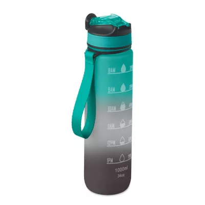 Butelka sportowa RPET 1000 ml ze słomką ACTIVATE - Czarny/Granatowy (MO2489-81)