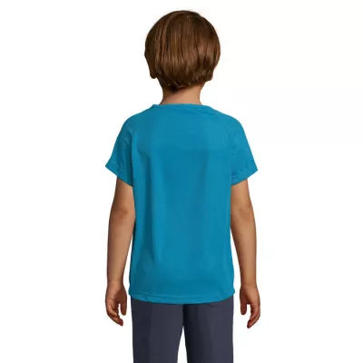 Koszulka sportowa dziecięca 140 g/m² Sol's SPORTY KIDS - Aqua (S01166-AQ)