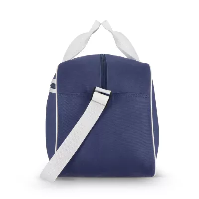 Torba sportowo-podróżna R-PET 600D 48 x 25 x 28 cm 30 l - niebiesko / biały (LT95366-N1101)