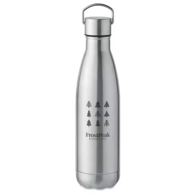 Butelka termiczna ze stali z recyklingu 500 ml MANOA - Srebrny Mat (MO2108-16)