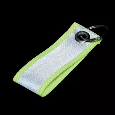 Brelok odblaskowy z poliestru REFLEKEY - Fluorescencyjny Zólty (MO2104-70)