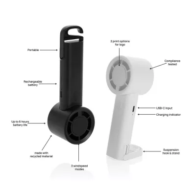 Wentylator kieszonkowy, składany - black (P457.0701)