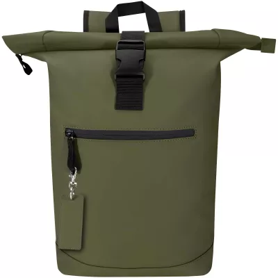 Resi Plus brelok z prostokątną zawieszką z recyklingowanego materiału z certyfikatem GRS - Leśny zielony (13014164)