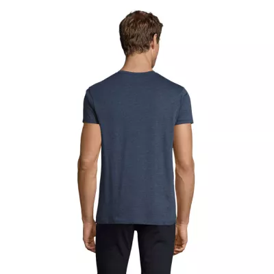 Koszulka męska dopasowana 150 g/m² Sol's REGENT FIT - Melanż Denim (S00553-HD)