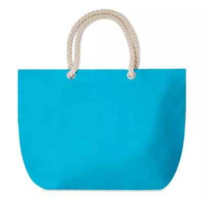 Torba plażowa bawełniana 220 g/m² MENORCA - Turkusowy (MO9813-12)