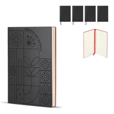 Notatnik Yuzu z miękką okładką Thermo A5 - czarno / czarny (LT92091-N0202)