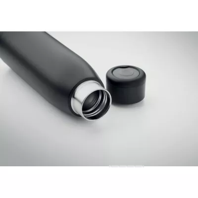 Butelka dwuścienna stalowa 400 ml CALEFRIO - Czarny (MO2331-03)