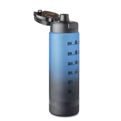 Butelka sportowa z RPET 1000 ml LEVEL - Niebieski (MO2409-04)