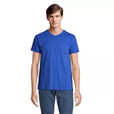 Koszulka unisex z dekoltem w serek Sol's REGENT V - Niebieski (S04765-RB)