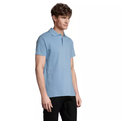 Koszulka polo męska piqué 210 g/m² Sol's SPRING II - Sky Blue Pique (S11362-SP)