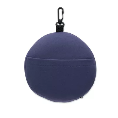 Poduszka podróżna 2 w 1 z maską na oczy SOFT NUIT - Niebieski (MO2907-04)