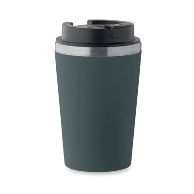 Kubek dwuścienny z powłoką ceramiczną 350 ml BLERM - Petrol (MO2572-20)