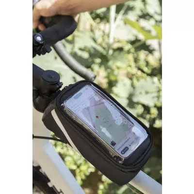 Velofon Torba na telefon komórkowy do roweru RPET - czarny (AP800048-10)