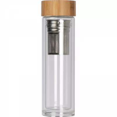 Butelka szklana termiczna 420 ml HENDRIK - przeźroczysty (6134366)