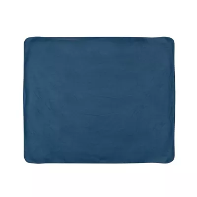 Koc polarowy 120 x 150 cm w pokrowcu - niebieski (P459.065)
