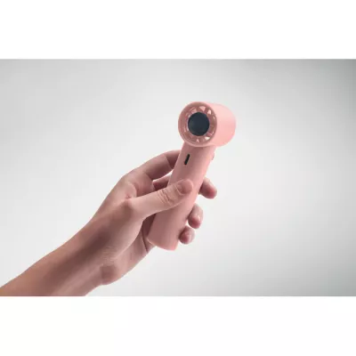 Mini wentylator ręczny z wyświetlaczem 2600 mAh GLACI - Dziecięcy Róż (MO2780-11)