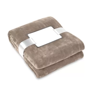 Koc polarowy 120x150 cm 280 g/m² DAVOS - Khaki (MO9088-39)