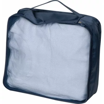 Zestaw 4 pokrowców na ubrania BELMONT - granatowy (390844)