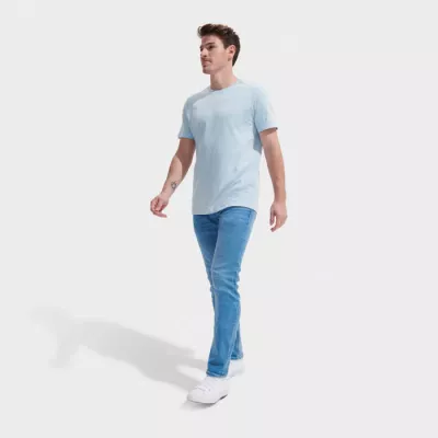 Koszulka unisex z czesanej bawełny Sol's TUNER - Jasno-Niebieski (S04203-LB)