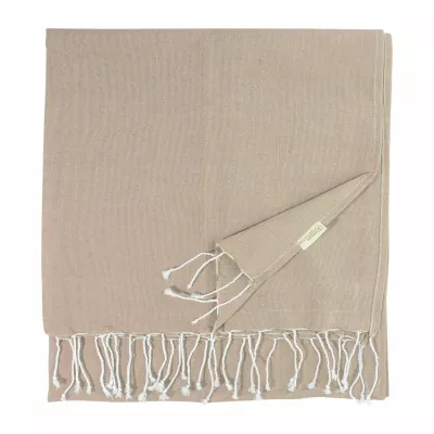 Aruba ręcznik plażowy z recyklingowanej bawełny - naturalny-a (AP800606-00)