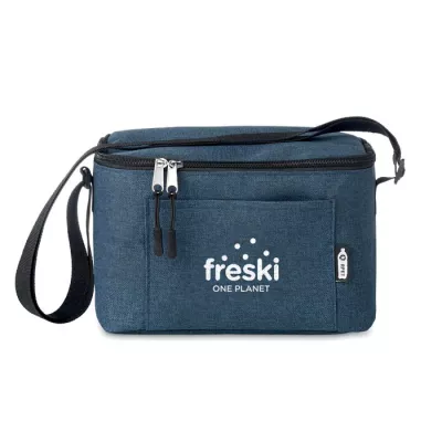 Torba termiczna na 6 puszek z RPET CUBA - Niebieski (MO6150-04)