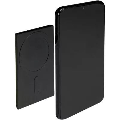 Magnetyczne etui na karty z ochroną RFID, wykonane z materiałów z certyfikatem RCS - Czarny (12452890)
